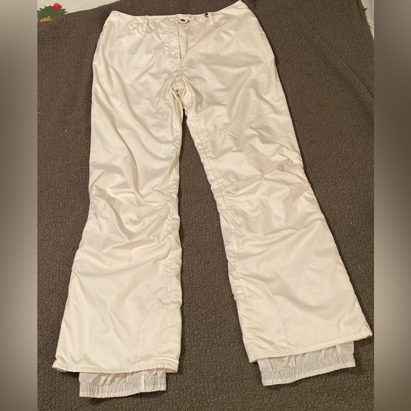 OBERMEYER ANARCHY SKI SNOWBOARD PANTS SIZE 10 IVORY COLOR - Picture 1 of 14